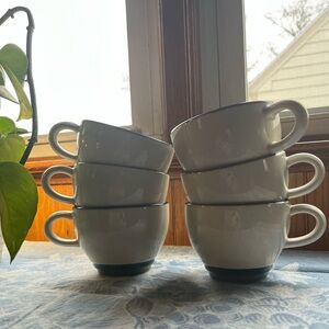 Set of Six Vintage Pfaltzgraff Ocean Breeze Coffee Cups
